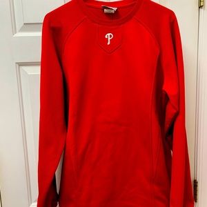 Majestic Philadelphia Phillies Pullover Sweatshirt Mens Medium Therma Pullover
